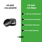 Crème OMAX™ : Vous allez durer 4 fois plus longtemps ! (BMK)